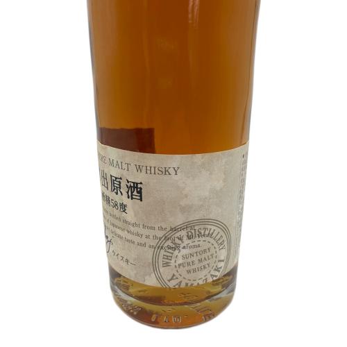 サントリー 山崎 ジャパニーズウィスキー 樽出原酒 酒精58度 500ml 未開封
