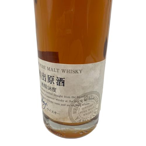 サントリー 山崎 ジャパニーズウィスキー 樽出原酒 酒精58度 500ml　未開封