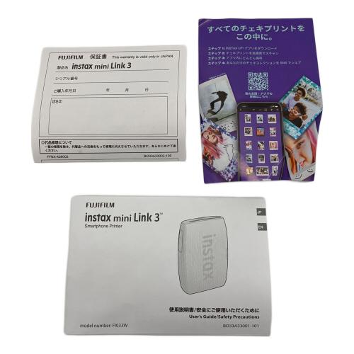 FUJIFILM スマートフォンプリンタ instax mini link 3 セージグリーン
