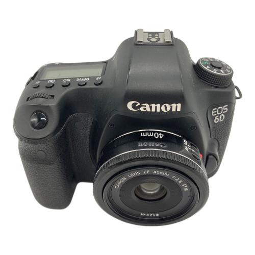 CANON (キヤノン) デジタル一眼レフカメラ EOS6D 40mm F2.8レンズ付 パネルヤケ・キズ有