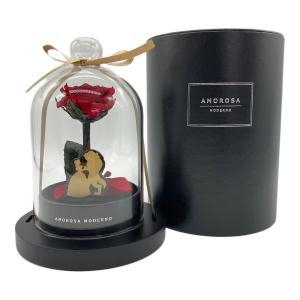 AMOROSA MODERNO リトルベル 美女と野獣 バラドーム プリザーブドフラワー キャラクターグッズ