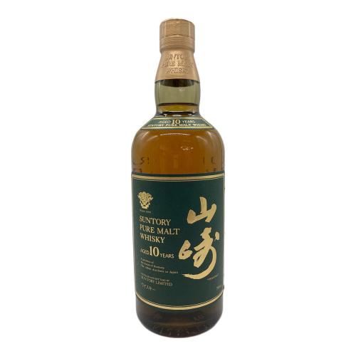 サントリー 山崎 ジャパニーズウィスキー 10年 PURE MALT  グリーンラベル 700ml