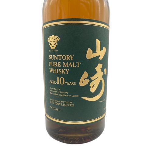 サントリー 山崎 ジャパニーズウィスキー 10年 PURE MALT  グリーンラベル 700ml