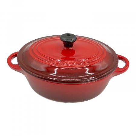 LE CREUSET (ルクルーゼ) 両手鍋 ココット・オーバル 17cm レッド