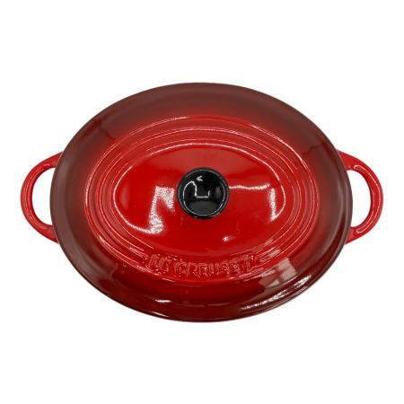 LE CREUSET (ルクルーゼ) 両手鍋 ココット・オーバル 17cm レッド