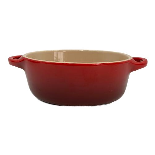 LE CREUSET (ルクルーゼ) 両手鍋 ココット・オーバル 17cm レッド