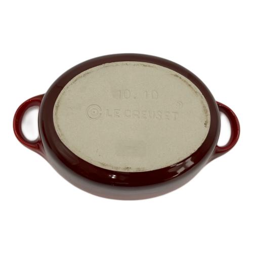 LE CREUSET (ルクルーゼ) 両手鍋 ココット・オーバル 17cm レッド
