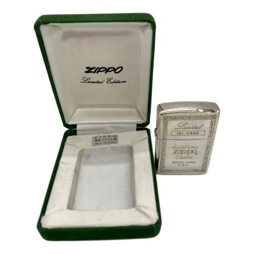 ZIPPO (ジッポ) オイルライター シルバー 10ミクロン 限定品 146/1000