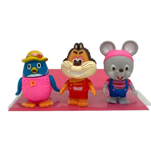 にこにこぷん じゃじゃまる・ぴっころ・ぽろり 笛入り ソフビ 3体セット レトロホビー