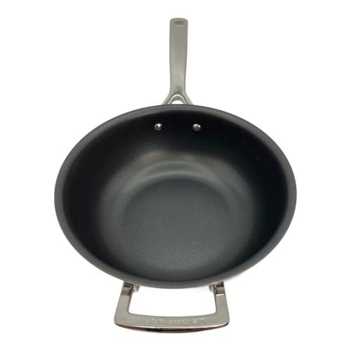 LE CREUSET (ルクルーゼ) シェフズパン ノンスティック ステンレス3層鍋 24cm 3.3L 片手鍋 シルバー