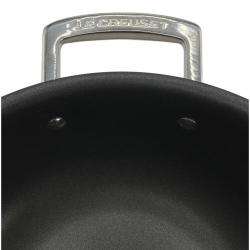 LE CREUSET (ルクルーゼ) シェフズパン ノンスティック ステンレス3層鍋 24cm 3.3L 片手鍋 シルバー