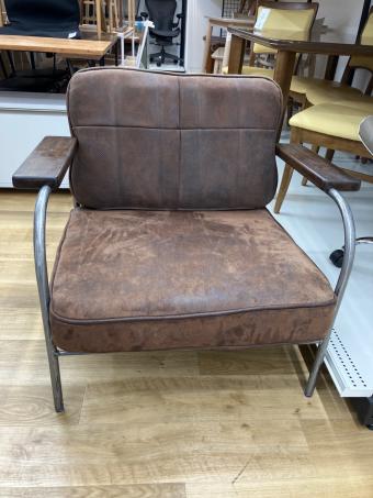 journal standard Furniture (ジャーナルスタンダードファニチャー) 1人掛けソファー ブラウン×シルバー LAVAL 1P SOFA