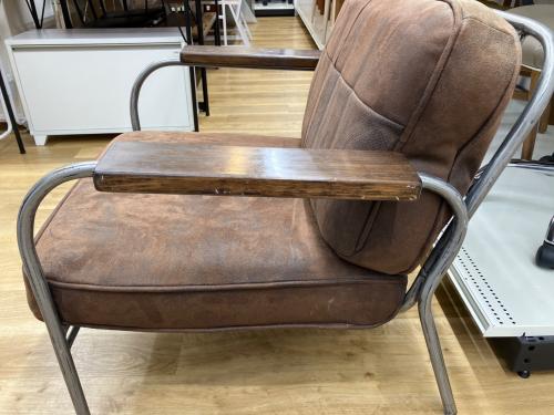 journal standard Furniture (ジャーナルスタンダードファニチャー) 1人掛けソファー ブラウン×シルバー LAVAL 1P SOFA