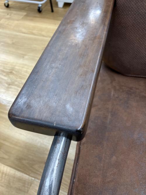 journal standard Furniture (ジャーナルスタンダードファニチャー) 1人掛けソファー ブラウン×シルバー LAVAL 1P SOFA