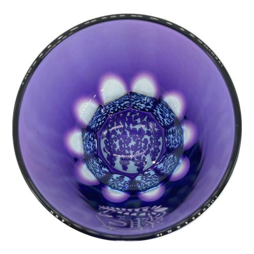 GLASS-LAB(グラス-ラボ) 江戸切子 ぐい呑み 藤ちょこ 砂切子