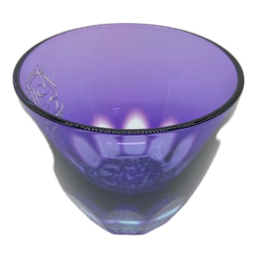 GLASS-LAB(グラス-ラボ) 江戸切子 ぐい呑み 藤ちょこ 砂切子