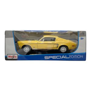 Maisto (マイスト) 1968 Ford Mustang GT Cobra Jet イエロー 1/18 スペシャルエディション ダイキャストカー