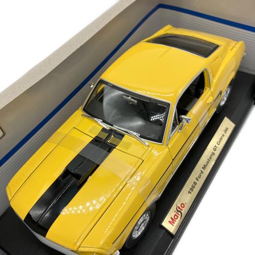 Maisto (マイスト) 1968 Ford Mustang GT Cobra Jet イエロー 1/18 スペシャルエディション ダイキャストカー