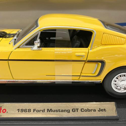 Maisto (マイスト) 1968 Ford Mustang GT Cobra Jet イエロー 1/18 スペシャルエディション ダイキャストカー