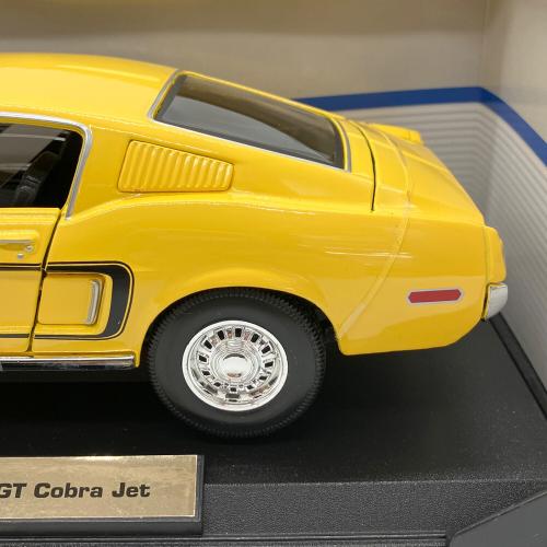 Maisto (マイスト) 1968 Ford Mustang GT Cobra Jet イエロー 1/18 スペシャルエディション ダイキャストカー