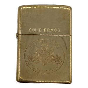 ZIPPO (ジッポ) オイルライター 1993年製 SOLID BRASS(真鍮無垢) サザンクロスカントリークラブ
