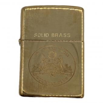 ZIPPO (ジッポ) オイルライター 1993年製 SOLID BRASS(真鍮無垢) サザンクロスカントリークラブ