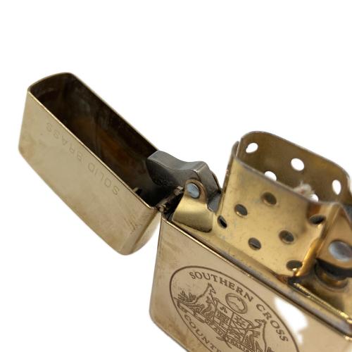 ZIPPO (ジッポ) オイルライター 1993年製 SOLID BRASS(真鍮無垢) サザンクロスカントリークラブ