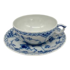 ROYAL COPENHAGEN (ロイヤル・コペンハーゲン) カップ＆ソーサー ブルーフルーテッド・ハーフレース