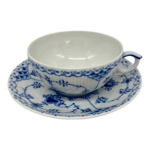 ROYAL COPENHAGEN (ロイヤル・コペンハーゲン) カップ＆ソーサー ブルーフルーテッド・ハーフレース