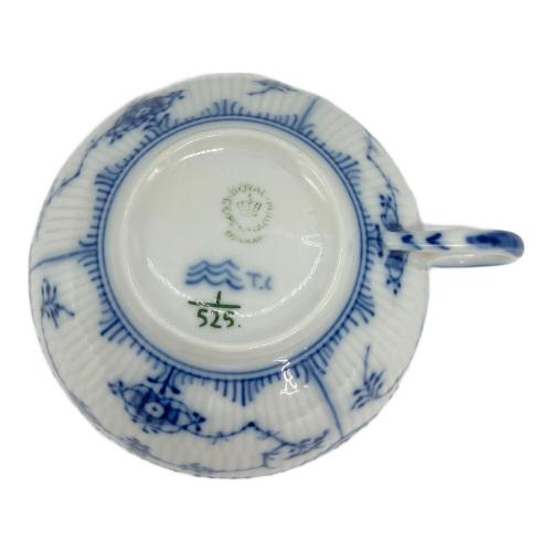 ROYAL COPENHAGEN (ロイヤル・コペンハーゲン) カップ＆ソーサー ブルーフルーテッド・ハーフレース