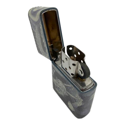 ZIPPO (ジッポ) オイルライター 四面つなぎ絵 龍 皮巻 特別手工芸品