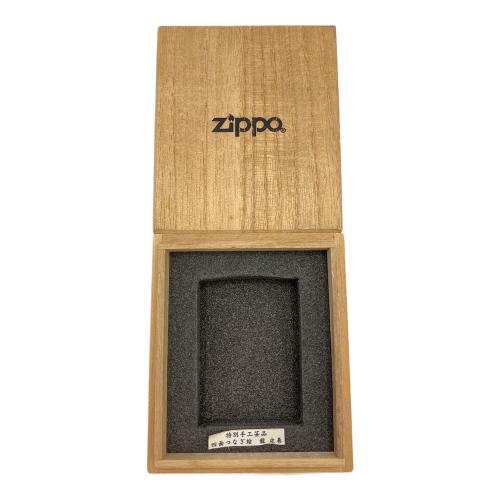 ZIPPO (ジッポ) オイルライター 四面つなぎ絵 龍 皮巻 特別手工芸品