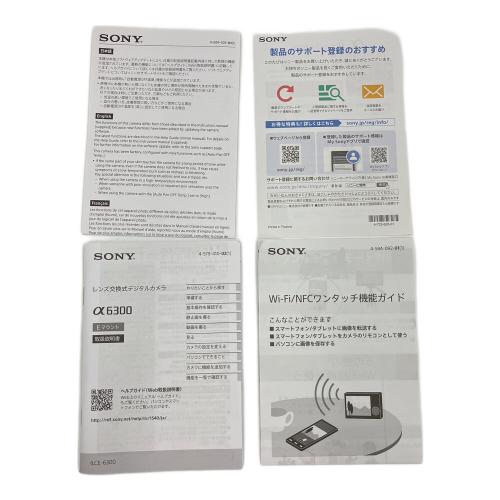 SONY (ソニー) デジタル一眼レフカメラ α6300 ILCE-6300L パワーズームレンズキット