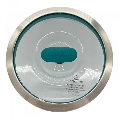 Anyday シースルー 16cm 2個セット グリーン Anyday (エ二デイ) 耐熱ガラス保存容器セット (シースルー 16cm
