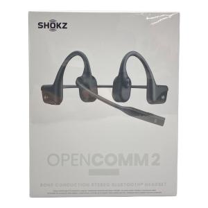 SHOKZ (ショックス) OPENCOMM2 2025 Upgrade 骨伝導ブルートゥースヘッドセット C120 ブラック