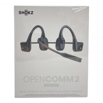 SHOKZ (ショックス) OPENCOMM2 2025 Upgrade 骨伝導ブルートゥースヘッドセット C120 ブラック