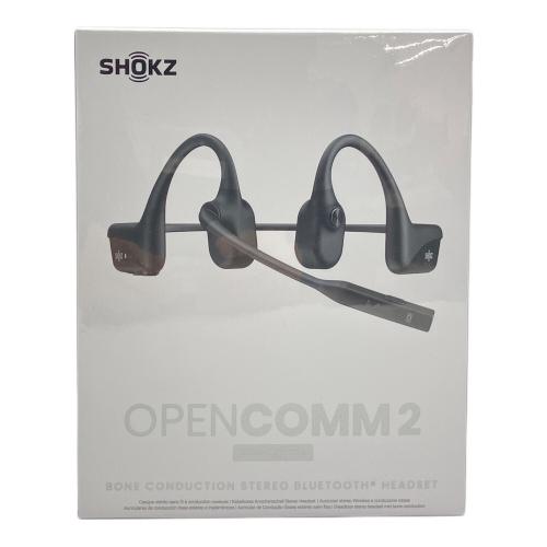 SHOKZ (ショックス) OPENCOMM2 2025 Upgrade 骨伝導ブルートゥースヘッドセット C120 ブラック