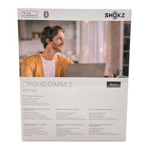 SHOKZ (ショックス) OPENCOMM2 2025 Upgrade 骨伝導ブルートゥースヘッドセット C120 ブラック