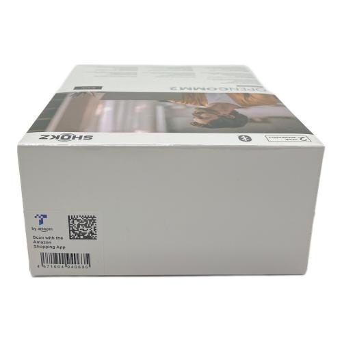 SHOKZ (ショックス) OPENCOMM2 2025 Upgrade 骨伝導ブルートゥースヘッドセット C120 ブラック