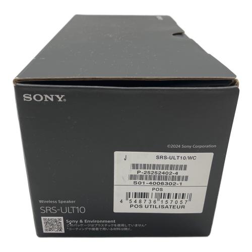 SONY (ソニー) ワイヤレスポータブルスピーカー ULT FIELD 1 白 SRS-ULT10 2024年製