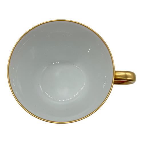 大倉陶園 (オオクラトウエン) カップ＆ソーサー 1071/26C 色蒔き (レッド)