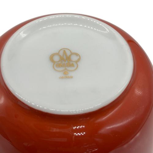 大倉陶園 (オオクラトウエン) カップ＆ソーサー 1071/26C 色蒔き (レッド)