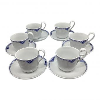 ROYAL COPENHAGEN (ロイヤル・コペンハーゲン) ハイハンドルカップ&ソーサー プリンセス 6Pセット