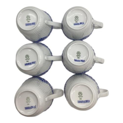 ROYAL COPENHAGEN (ロイヤル・コペンハーゲン) ハイハンドルカップ&ソーサー プリンセス 6Pセット