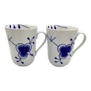 ROYAL COPENHAGEN (ロイヤル・コペンハーゲン) マグカップ ブルーフルーテッド 2Pセット