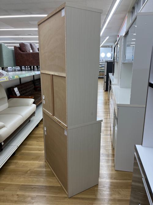 ニトリ キッチンボード アイボリー ミランダ 2枚扉 幅:約80㎝