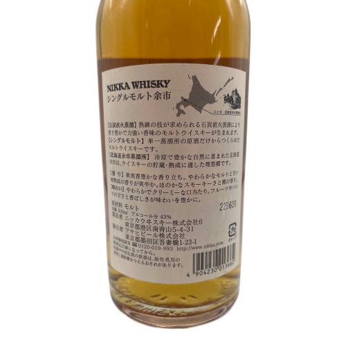ニッカ 余市 ウィスキー ※ラベル剥がれ有 500ml