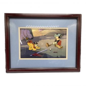 DISNEY (ディズニー)「ミッキーのゴルフ」 セル画ピンバッジ ディズニーグッズ