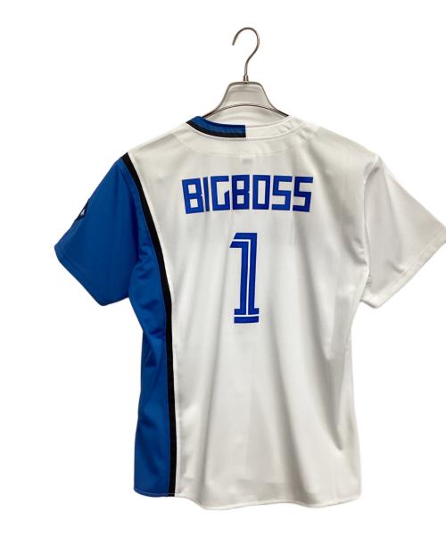 北海道日本ハムファイターズ (ホッカイドウニッポンハムファイターズ) レプリカユニフォーム ホワイト×ブルー サイズ:M