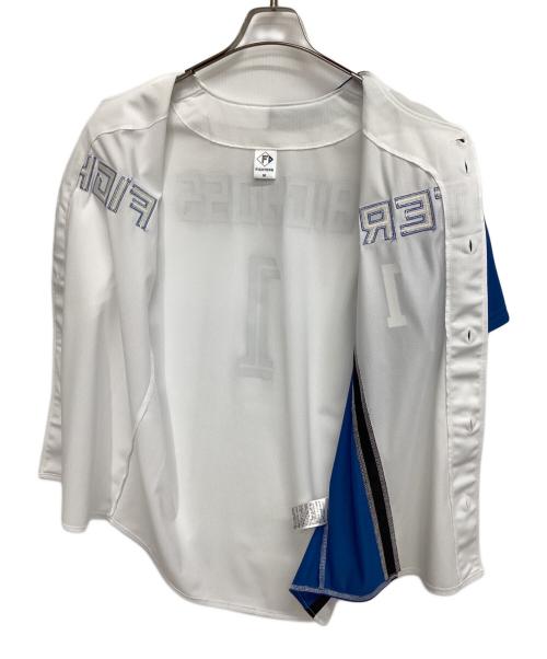 北海道日本ハムファイターズ (ホッカイドウニッポンハムファイターズ) レプリカユニフォーム ホワイト×ブルー サイズ:M